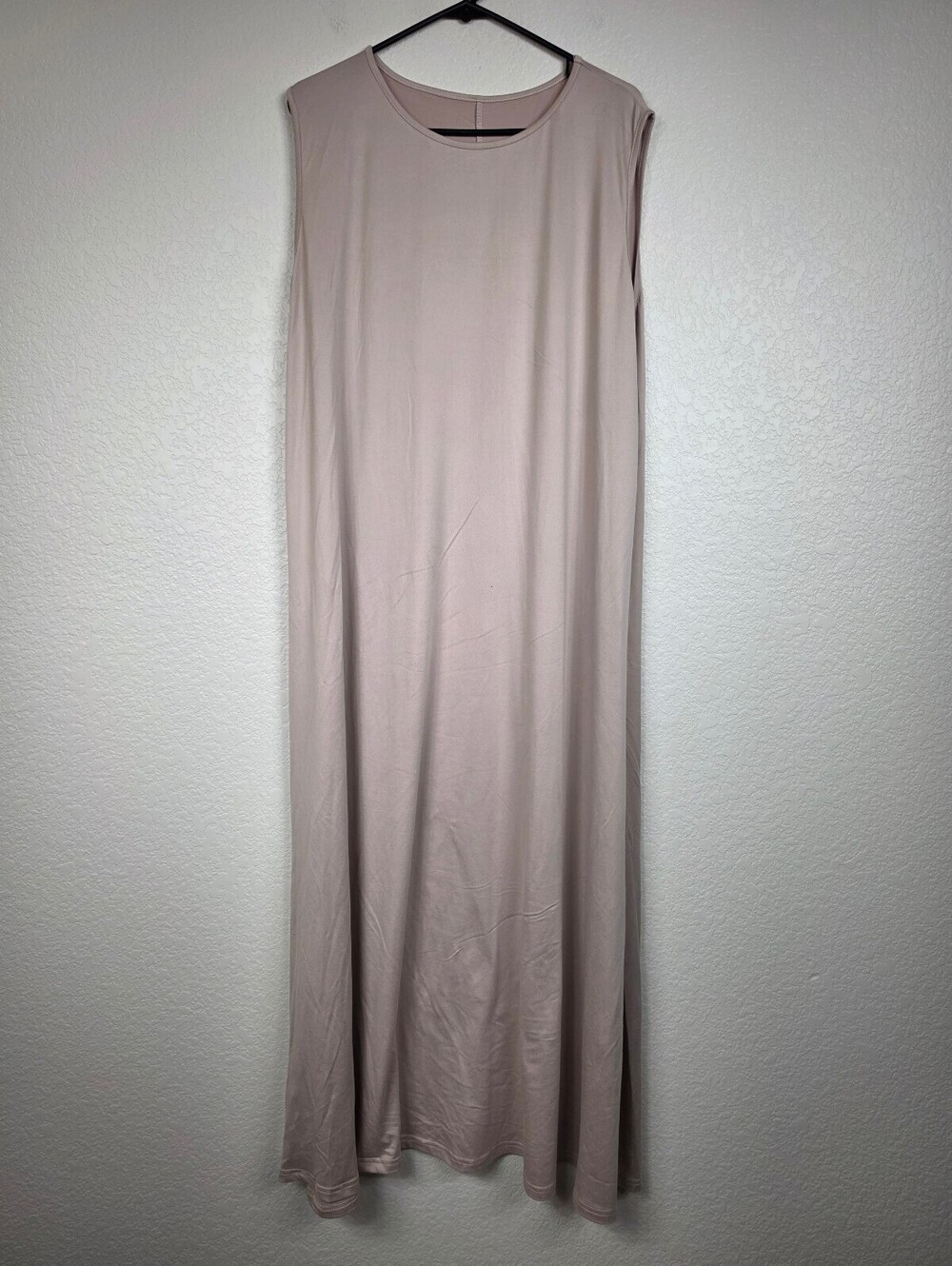 3XL Beige Sleeveless Maxi Dress